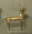 Gold llama figurine, British Museum