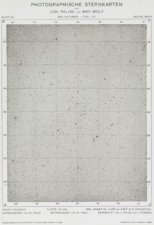 Johann Palisa, Max Wolf, Star Chart, 1906, Gelatin silver print, 28 x 22 cm, MoMA, 356.1994.png