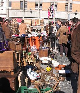 Venta de antigüedades.