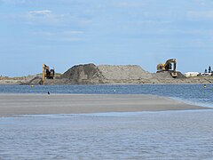 Sand mining at Tern Island Nature Reserve, November 2023 08.jpg
