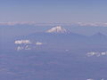 Mount Ararat seen from an airplane in Turkey during summer 1