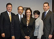 Attorney general Kamala Harris meets with the California Police Chiefs Association Executive Board (3 February 2011)