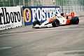 Senna at the 1991 United States GP