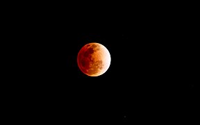 Lunar eclipse of 2011 December 10, seen from Batticaloa, Sri Lanka.