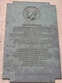 Memorial plaque to Kennedys Speech in front of Rathaus Berlin-Schöneberg