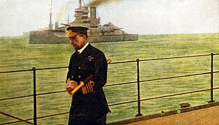 “Admiral Sir John Jellicoe on board HMS Iron Duke" WWI postcard (30661149172).jpg