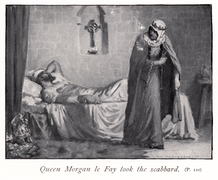 Queen Morgan le Fay took the scabbard.png