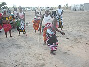 The native African dance at Dakawa, Morogoro, Tanzania.