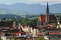 Blick über die Steyrer Altstadt vom Taborturm aus