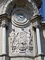 Nimes-Horloge-Uhr-Geburtshaus-Gymnasium Lycee Alphonse Daudet -Blick vom Amphitheater