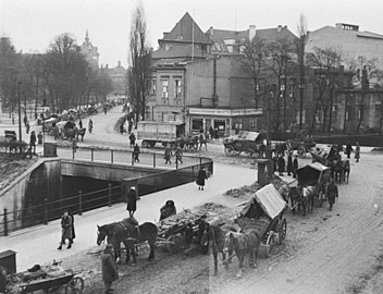 German civilians in February 1945 fleeing Gdansk