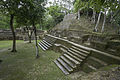 Plaza A with Structure A1 on the right seen from A4