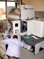 Installation of Linear Ion Trap - Fourier Transform Ion Cyclotrom Resonance (LTQ-FTICR) mass spectrometer. The spectrometer is partialy disassembed.