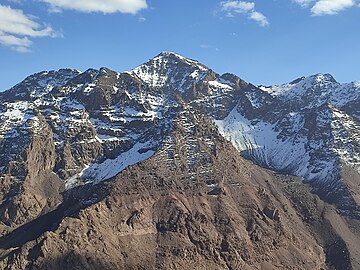 Jebel Toubkal from northwest,