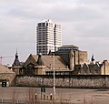 View over Swindon, with Mechanics Institute and David Murray John tower in view.