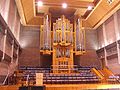 The stage of the Great Hall including its organ.