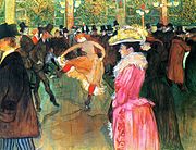 Henri de Toulouse-Lautrec, The Dance at Moulin Rouge, 1889-90
