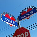Intersection of Church and School Streets, en:Middleton, Nova Scotia