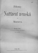 Thumbnail for File:Zákony a nařízení zemská pro Moravu, 1919.djvu