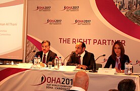 Doha 2017 Athletics Bid Committee in Brussels, Belgium.jpg
