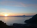 Invernal sunset seen by Maratea