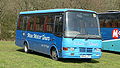 Southern Vectis 202 Monks Bay (M845 LFP), a Toyota HZB50R/Caetano Optimo III. It wears the old version of Moss Motors livery.}}