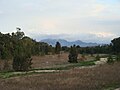 La Sierra de la Murta desde el río Magro, en Carlet