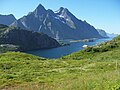 Steinsfjorden i Lofoten, nær Unnstad