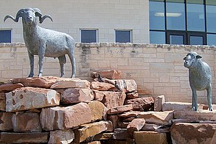 Statues of rams