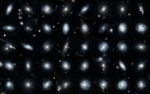 Thumbnail for File:Euclid Galaxy Zoo galaxies to classify ESA500386.png