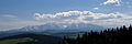 Tatras from Pieniny Mountains, Poland