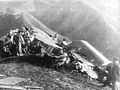 Wreckage of Major General James Doolittle’s plane in China after the raid on Tokyo