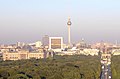 view east towards the Alexanderplatz television tower