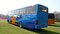 Southern Vectis 590 Ladder Chine (XXI 8502), a Volvo B10M/Plaxton Premiere 350. It wears a unique livery for the island coaster service.}}