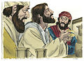 Luke 24:30-31 To the two on the Emmaus' Road