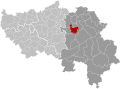 Location of Verviers in the province of Liège