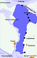 Overview of the 'West Brabantse waterlinie' (or nothern part of the 'Stelling West Noord-Brabant'