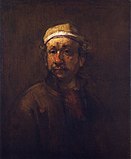 Rembrandt (lub jego warsztat). Portret Rembrandt . około 1660-1669.