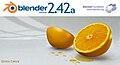 Blender 2.42a splash screen