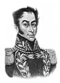 Simón Bolívar (1783-1830). General et polititian. Permission= This image (or other media file) is in the public domain because its copyright has expired. This applies to the United States, Canada, the European Union and those countries with a copyright term of life of the author plus 70 years.