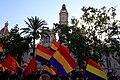 Manifestación republicana en Valencia.