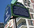 Rue des Frigos sign in Rue Goscinny in Paris