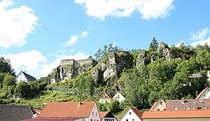 Burgruine Wolfsberg - Ansicht von Süden (Juli 2009)