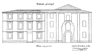 Convento de Agonizantes (1870) plano fachada principal.png