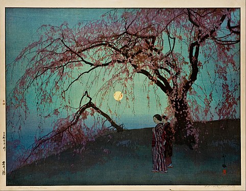 "Hiroshi_Yoshida_-_Kumoi-Zakura_(Kumoi_Cherry_Trees)_-_Google_Art_Project.jpg" by User:DcoetzeeBot