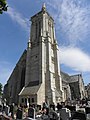 Saint-Jean-du-Doigt : église paroissiale, la tour (clocher)