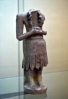 Headless statuette of a bearded Sumerian male from Diyala Region, Iraq