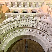 Details of the central portal of the crypt.