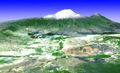 Computer generated image of Mount Ararat, courtesy NASA