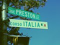 Preston Street with Corso Italia below in Ottawa